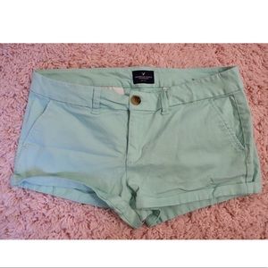 American Eagle Mint Shorts